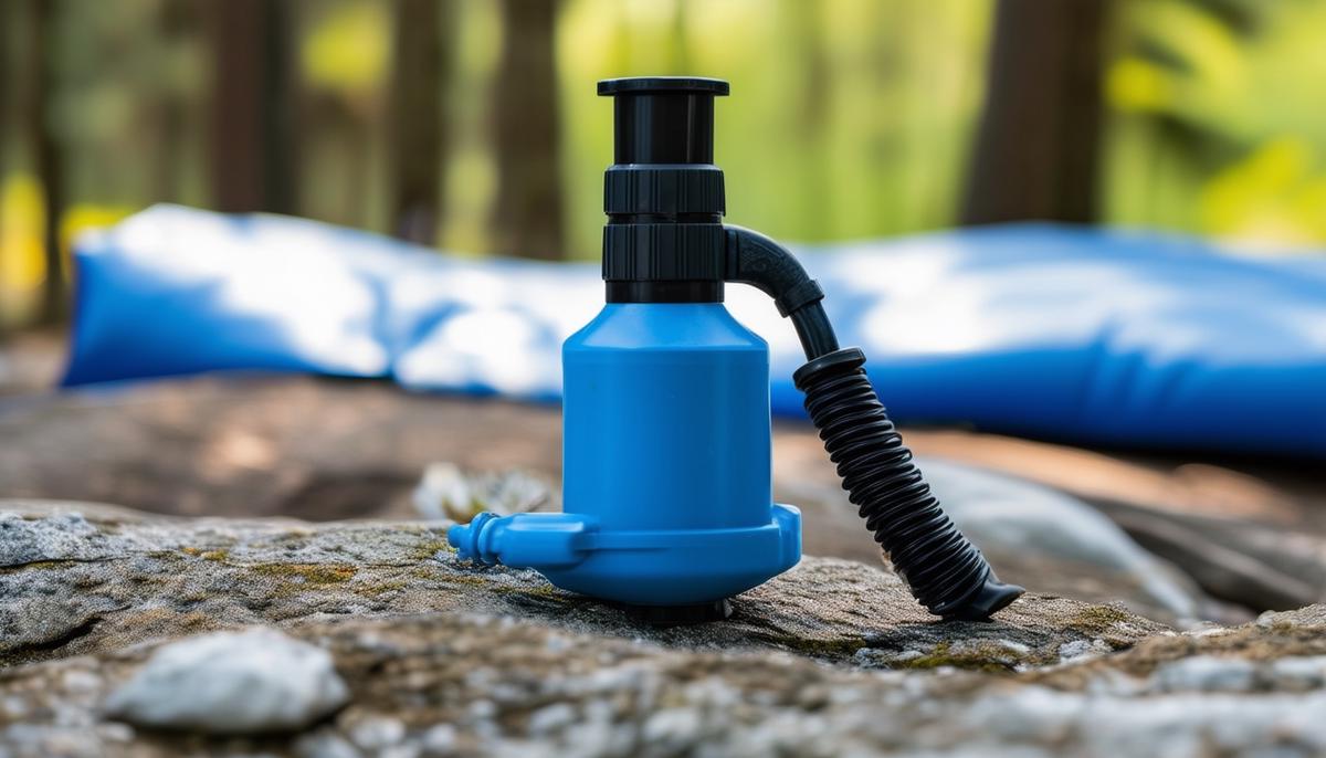 The tiny but mighty Therm-a-Rest NeoAir Micro Pump for quickly inflating sleeping pads while camping