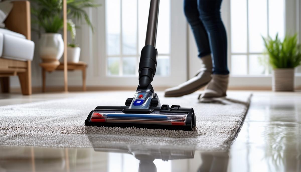 A vacuum cleaner utilizing cyclonic suction technology to maintain strong cleaning performance