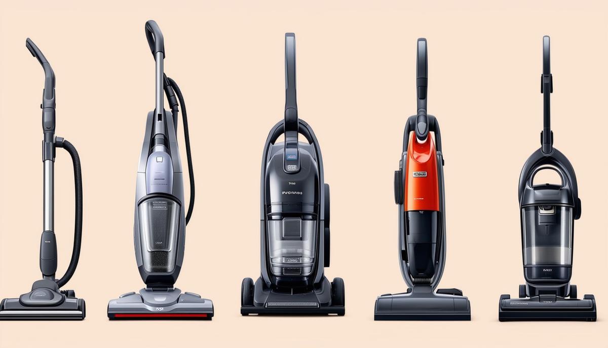 A comparison of vacuum cleaners at different price points, highlighting their features and value proposition